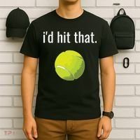 Id Hit That Tennis Shirts Funny Tennis Gift T-Shirt thumb 6