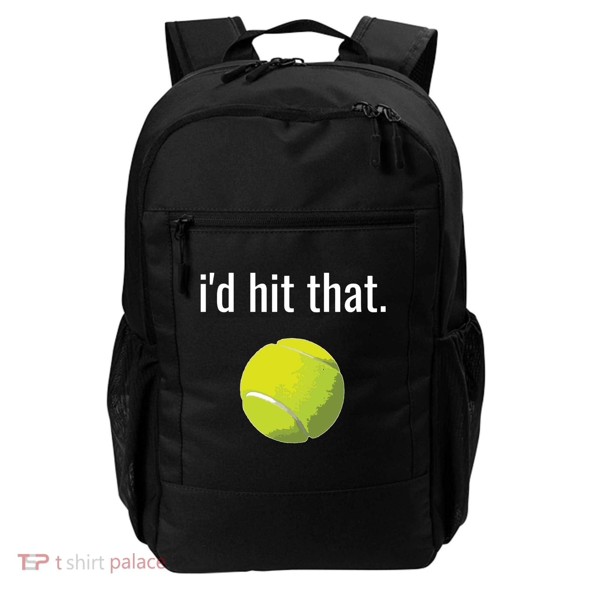 Id Hit That Tennis Shirts Funny Tennis Gift Backpack