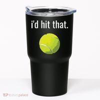 Id Hit That Tennis Shirts Funny Tennis Gift Tumbler thumb 0