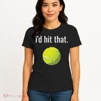 Id Hit That Tennis Shirts Funny Tennis Gift Women's T-Shirt thumb 4