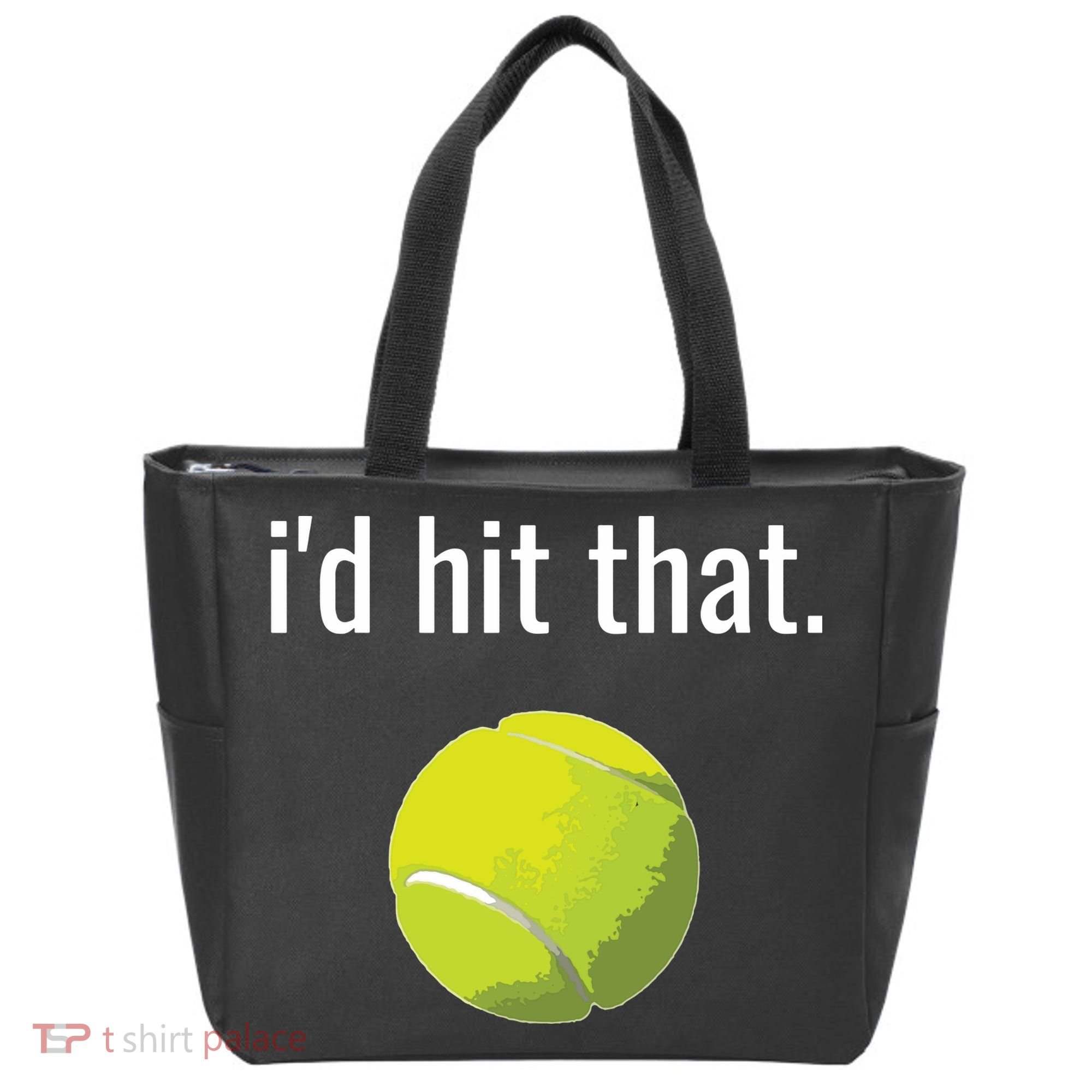 Id Hit That Tennis Shirts Funny Tennis Gift Tote Bag