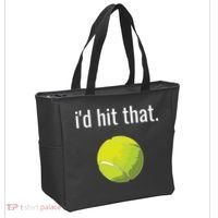 Id Hit That Tennis Shirts Funny Tennis Gift Tote Bag thumb 2