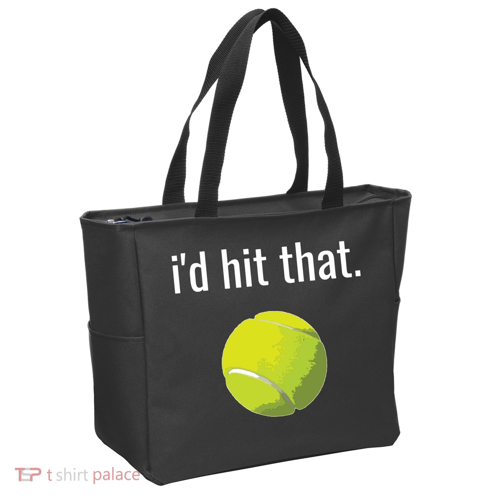 Id Hit That Tennis Shirts Funny Tennis Gift Tote Bag
