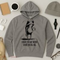 I Have To Say Weird Stuff Or I'll Die Frog Meme Hoodie thumb 3