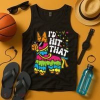 Id Hit That Pinata Cinco De Mayo Funny Fiesta 5 De Mayo Tank Top thumb 4