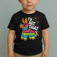 Id Hit That Pinata Cinco De Mayo Funny Fiesta 5 De Mayo Toddler T-Shirt thumb 2