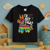 Id Hit That Pinata Cinco De Mayo Funny Fiesta 5 De Mayo Toddler T-Shirt thumb 3