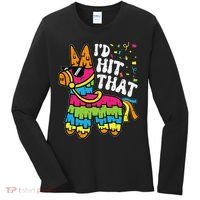 Id Hit That Pinata Cinco De Mayo Funny Fiesta 5 De Mayo Women's Long Sleeve Shirt thumb 0