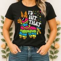 Id Hit That Pinata Cinco De Mayo Funny Fiesta 5 De Mayo Women's T-Shirt thumb 2