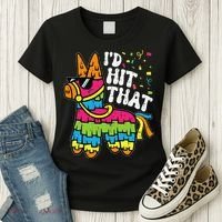 Id Hit That Pinata Cinco De Mayo Funny Fiesta 5 De Mayo Women's T-Shirt thumb 3