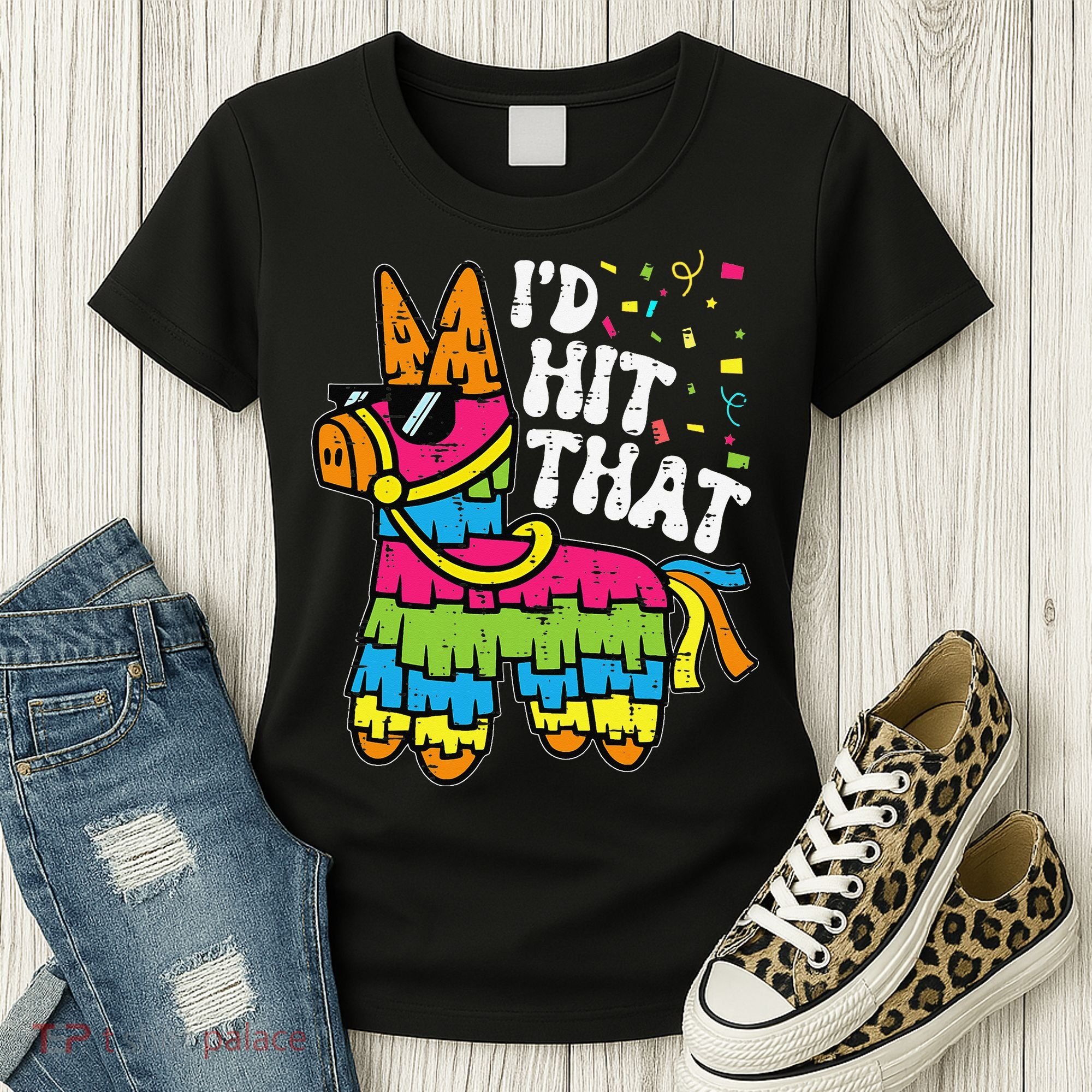 Id Hit That Pinata Cinco De Mayo Funny Fiesta 5 De Mayo Women's T-Shirt