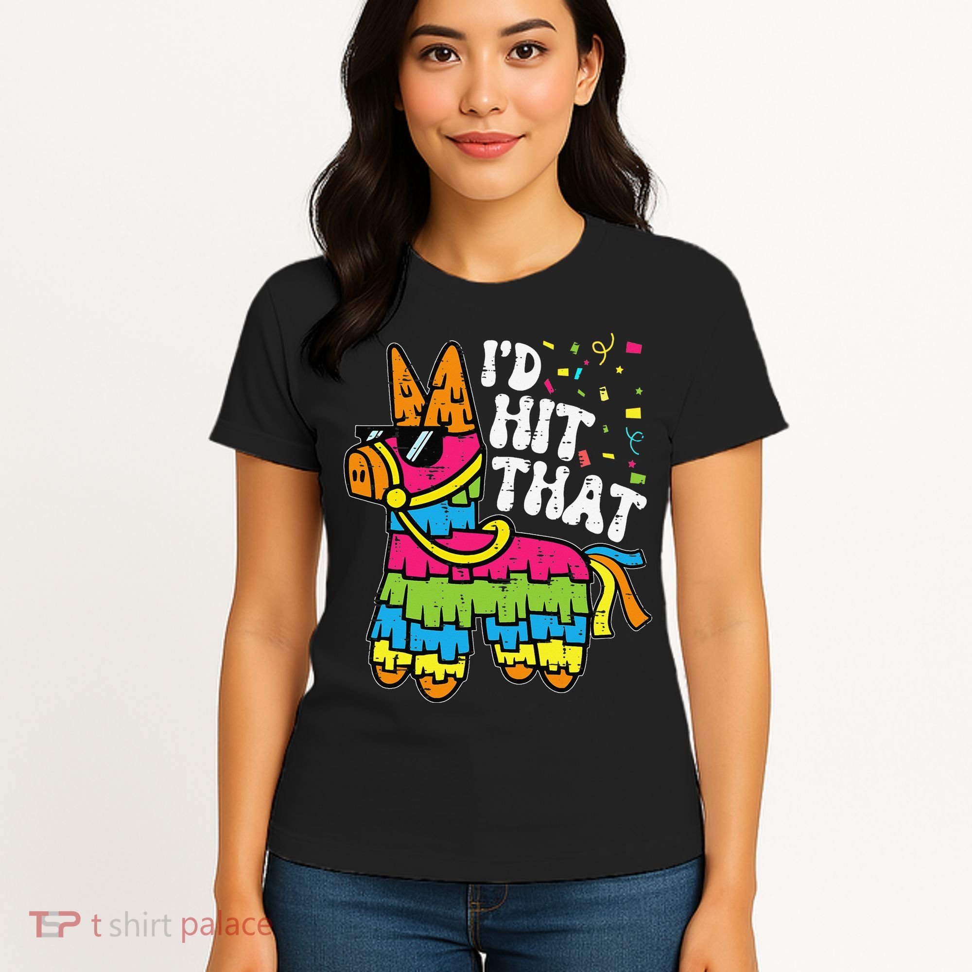 Id Hit That Pinata Cinco De Mayo Funny Fiesta 5 De Mayo Women's T-Shirt