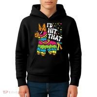 Id Hit That Pinata Cinco De Mayo Funny Fiesta 5 De Mayo Kids Hoodie thumb 4