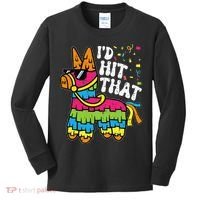 Id Hit That Pinata Cinco De Mayo Funny Fiesta 5 De Mayo Kids Long Sleeve Shirt thumb 0