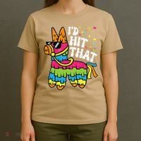 Id Hit That Pinata Cinco De Mayo Funny Fiesta 5 De Mayo T-Shirt thumb 4