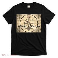 Indian Head TV Test Pattern Old Television Color Bars T-Shirt thumb 0