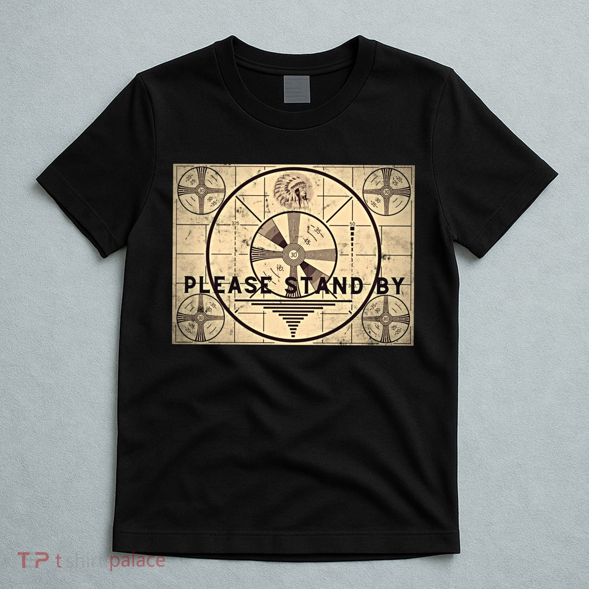 Indian Head TV Test Pattern Old Television Color Bars T-Shirt