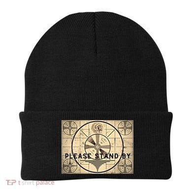 Indian Head TV Test Pattern Old Television Color Bars Beanie