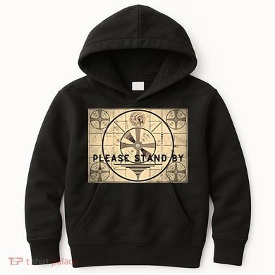 Indian Head TV Test Pattern Old Television Color Bars Kids Hoodie