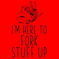 Im Here To Fork Stuff Up Certified Forklift Operator Santa Hat thumb 1