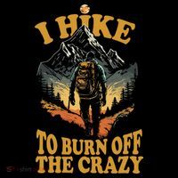 I Hike To Burn Off The Crazy Ornament thumb 1