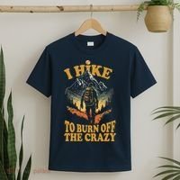 I Hike To Burn Off The Crazy T-Shirt thumb 2