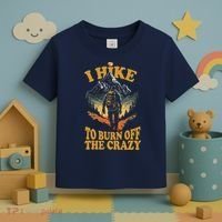 I Hike To Burn Off The Crazy Toddler T-Shirt thumb 3