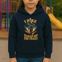 I Hike To Burn Off The Crazy Kids Hoodie thumb 3