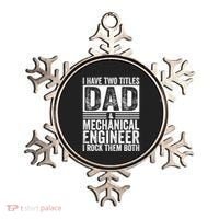 I Have Two Titles Dad And Mechanical Engineer FatherS Day Gift Ornament thumb 0