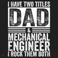 I Have Two Titles Dad And Mechanical Engineer FatherS Day Gift Hat thumb 2