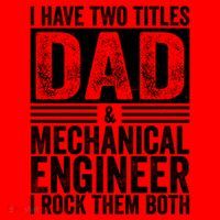 I Have Two Titles Dad And Mechanical Engineer FatherS Day Gift Santa Hat thumb 1