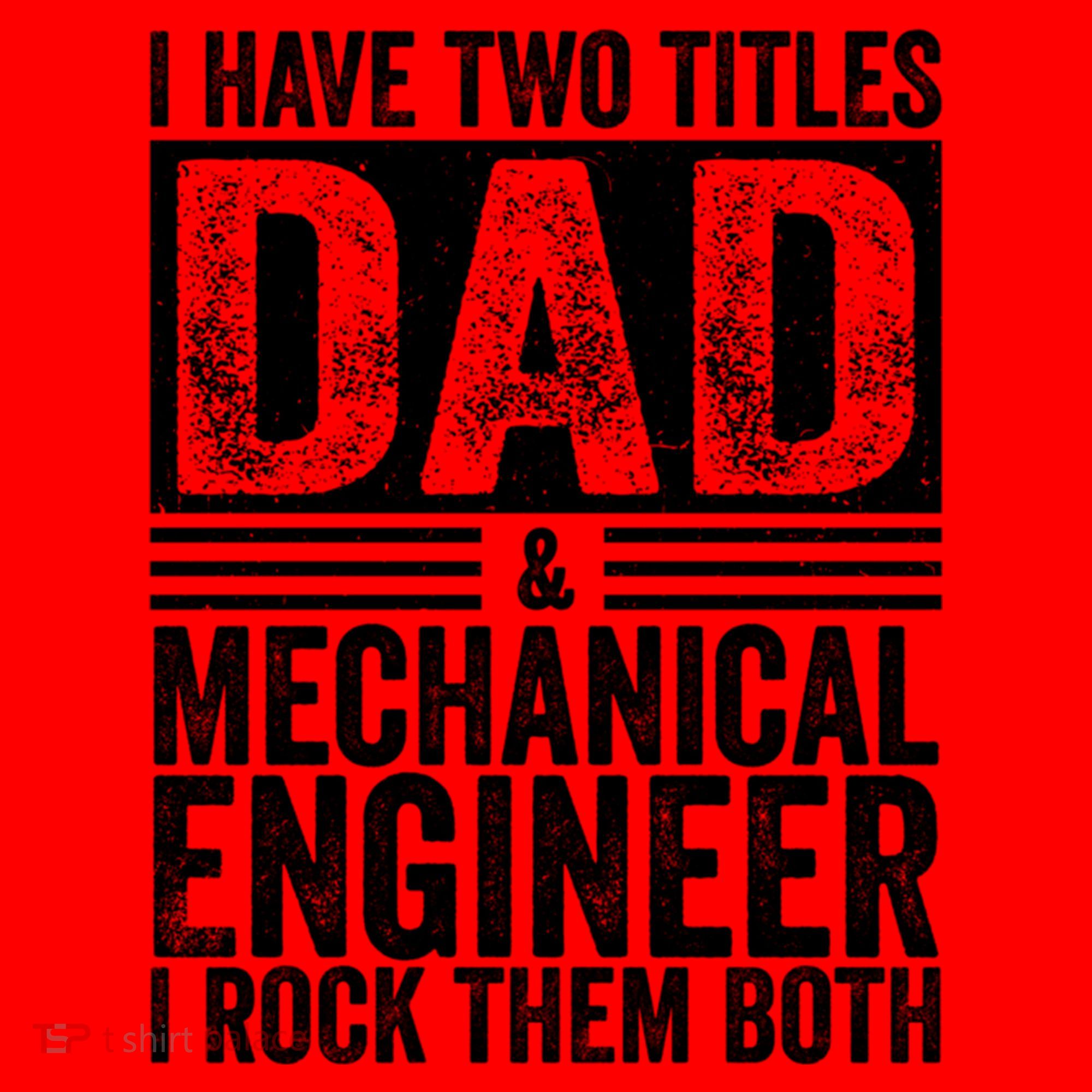 I Have Two Titles Dad And Mechanical Engineer FatherS Day Gift Santa Hat
