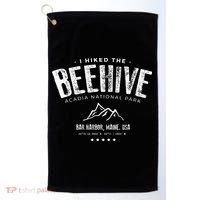 I Hiked The Beehive Trail Acadia National Park Golf Towel thumb 0
