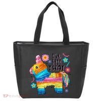 Id Hit That Funny Mexican Llama Pinata Tote Bag thumb 0