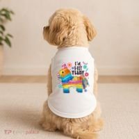 Id Hit That Funny Mexican Llama Pinata Doggie Tank thumb 2