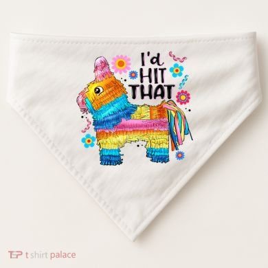 Id Hit That Funny Mexican Llama Pinata USA-Made Doggie Bandana