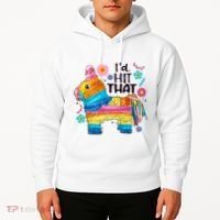 Id Hit That Funny Mexican Llama Pinata Hoodie thumb 2