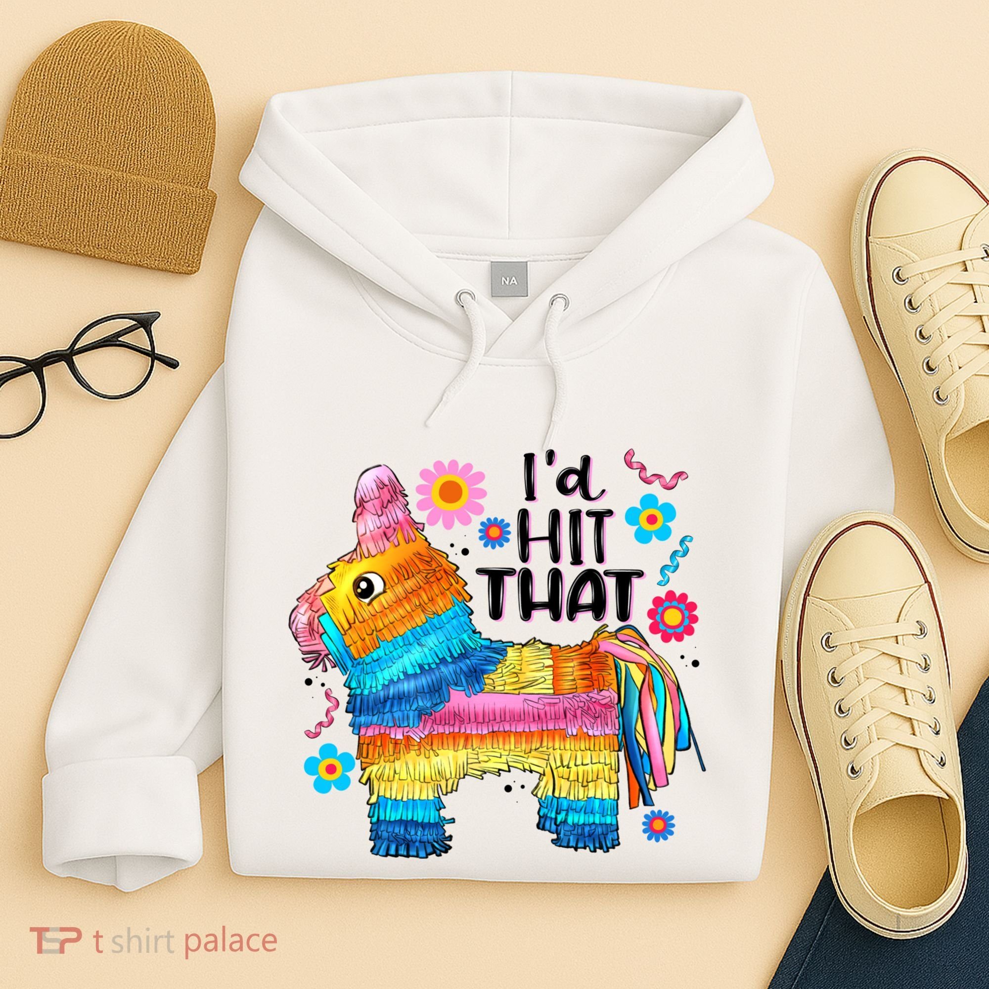 Id Hit That Funny Mexican Llama Pinata Hoodie