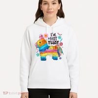 Id Hit That Funny Mexican Llama Pinata Hoodie thumb 5