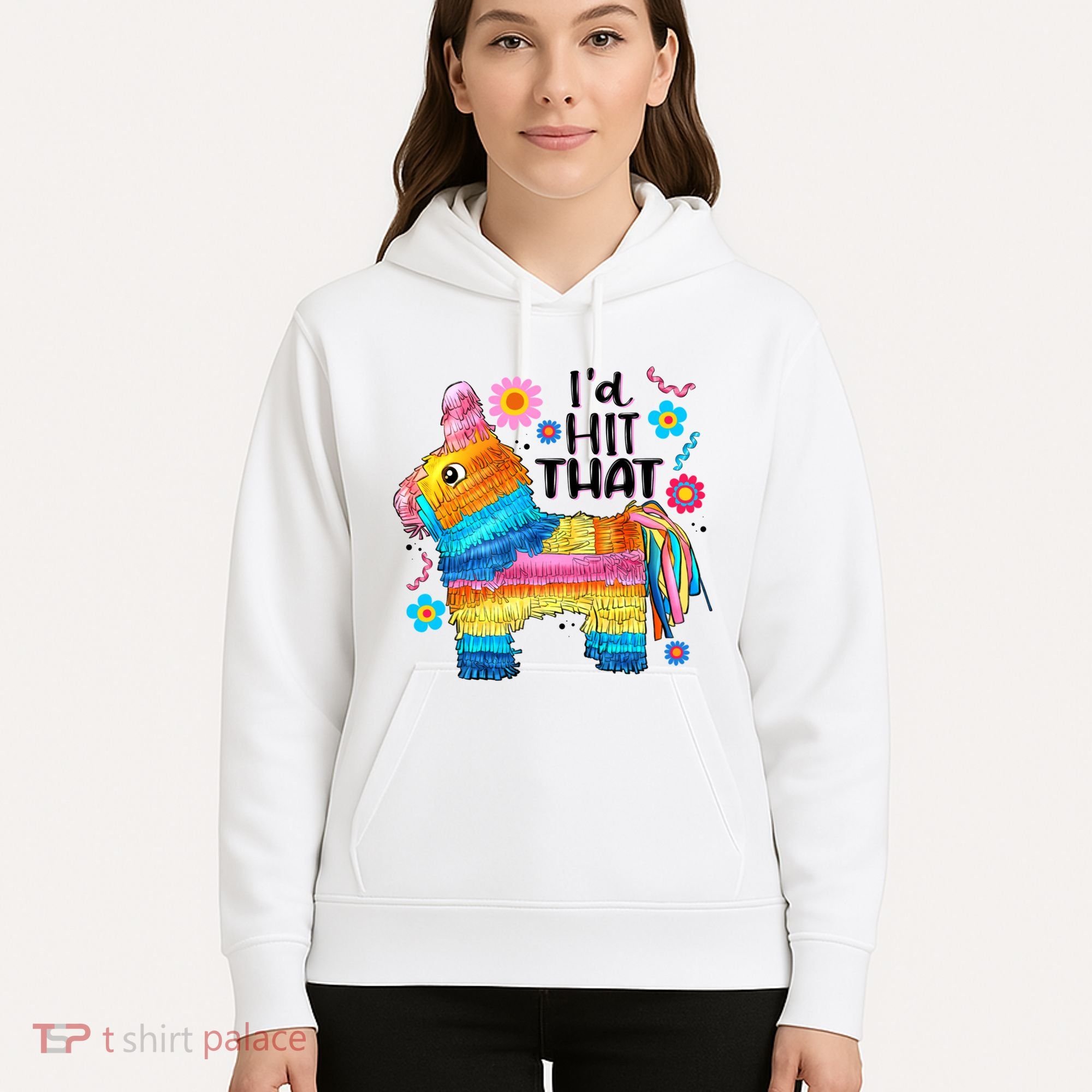 Id Hit That Funny Mexican Llama Pinata Hoodie