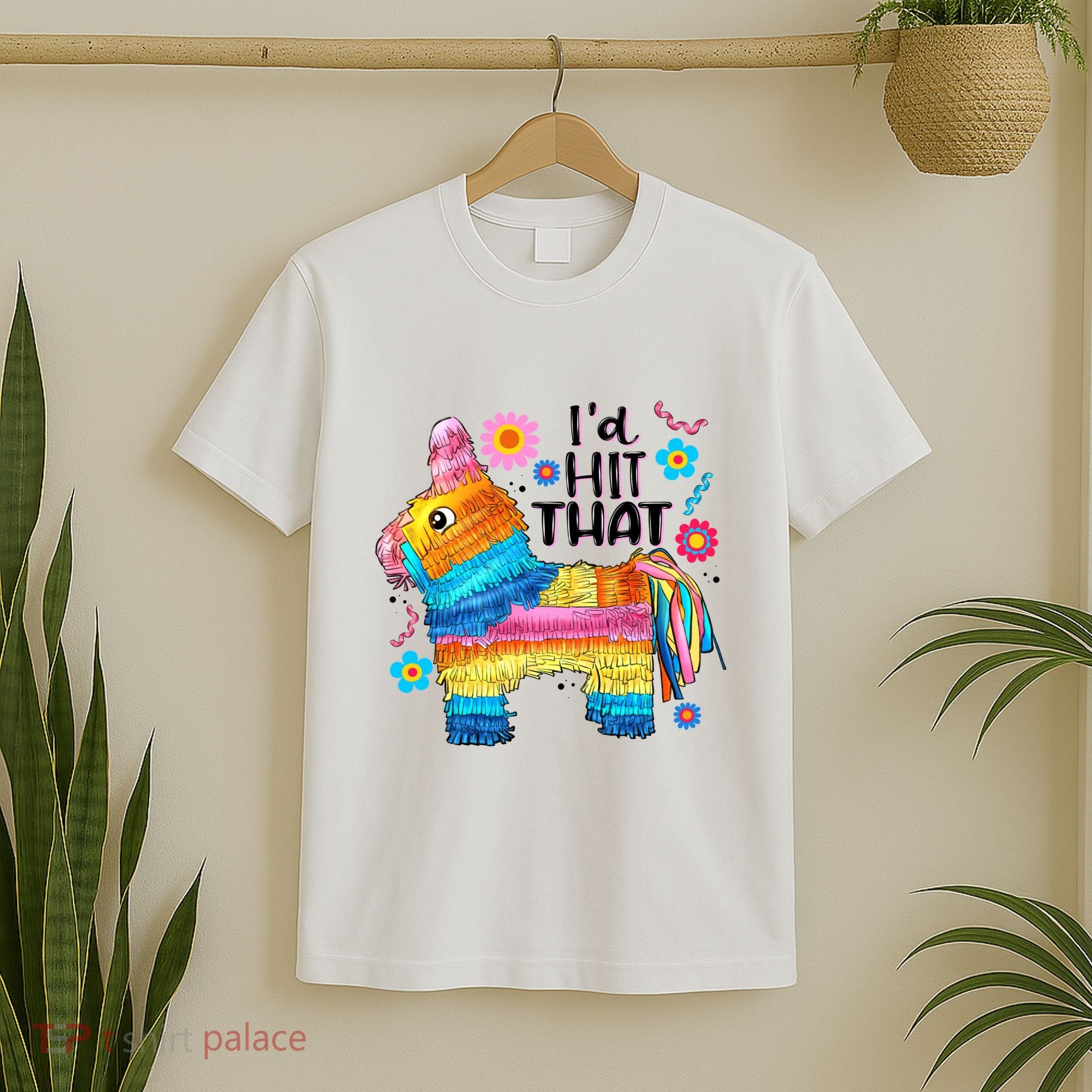 Id Hit That Funny Mexican Llama Pinata T-Shirt