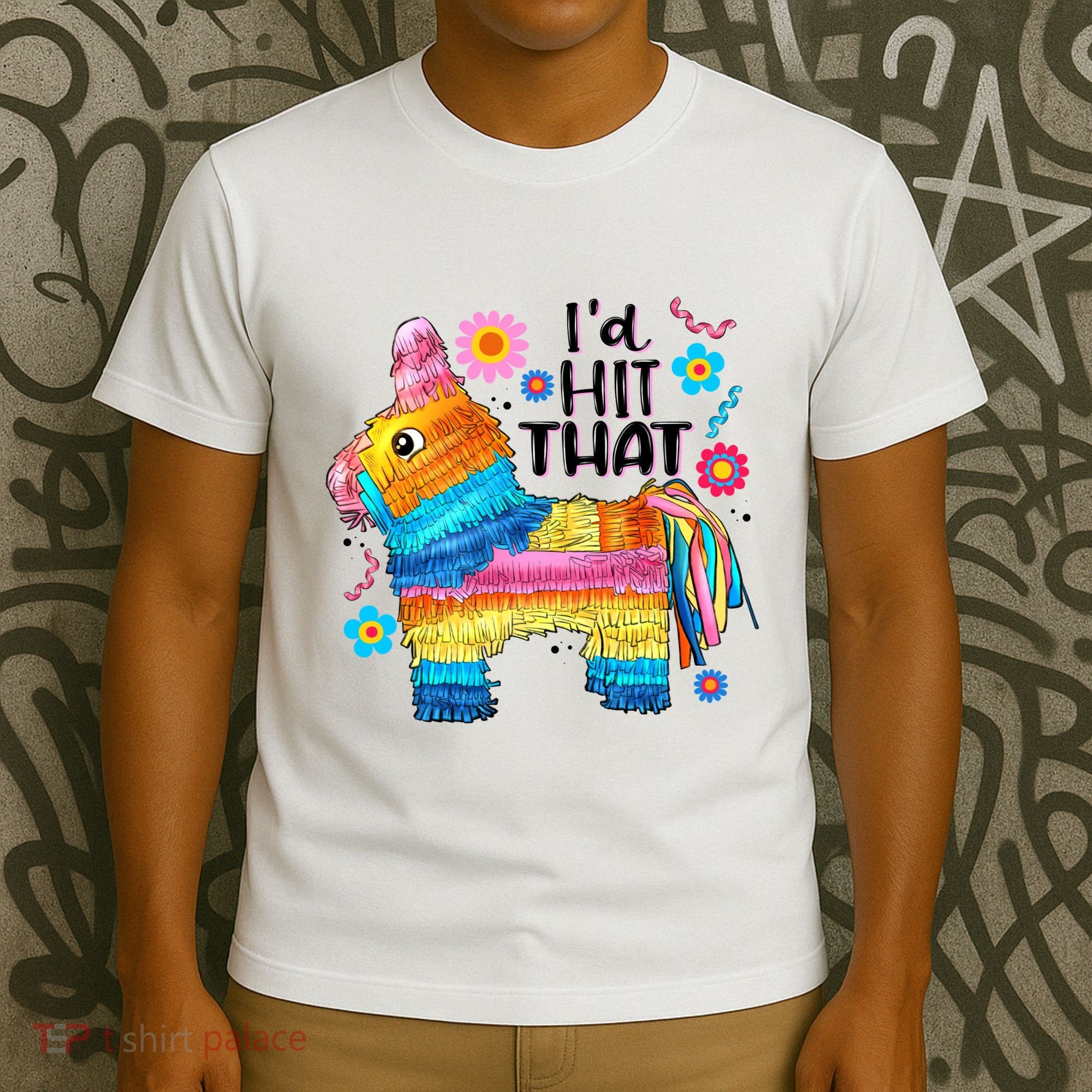 Id Hit That Funny Mexican Llama Pinata T-Shirt