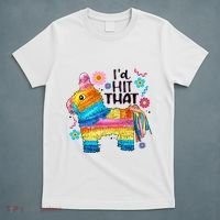 Id Hit That Funny Mexican Llama Pinata T-Shirt thumb 5
