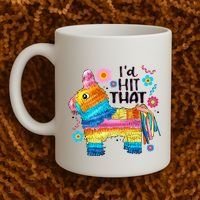 Id Hit That Funny Mexican Llama Pinata Coffee Mug thumb 2