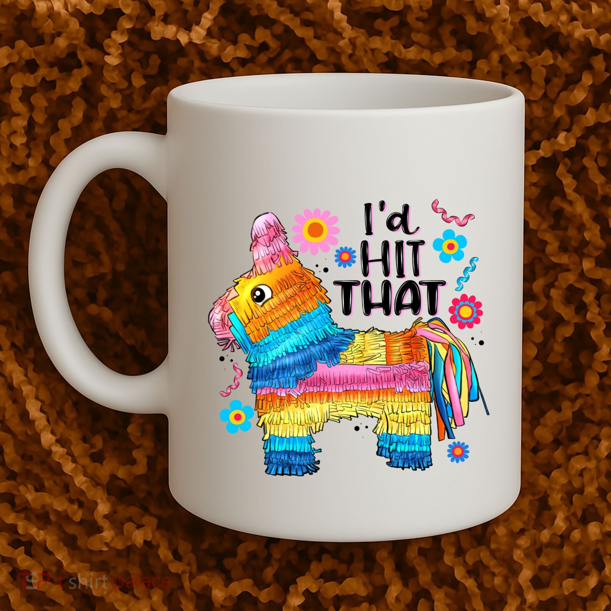 Id Hit That Funny Mexican Llama Pinata Coffee Mug