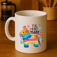 Id Hit That Funny Mexican Llama Pinata Coffee Mug thumb 4