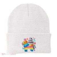 Id Hit That Funny Mexican Llama Pinata Beanie thumb 0