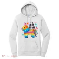 Id Hit That Funny Mexican Llama Pinata Women's Hoodie thumb 0