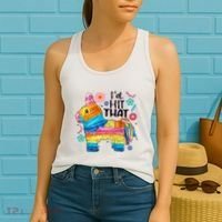 Id Hit That Funny Mexican Llama Pinata Women's Tank Top thumb 2