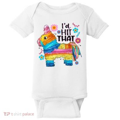 Id Hit That Funny Mexican Llama Pinata Baby Bodysuit